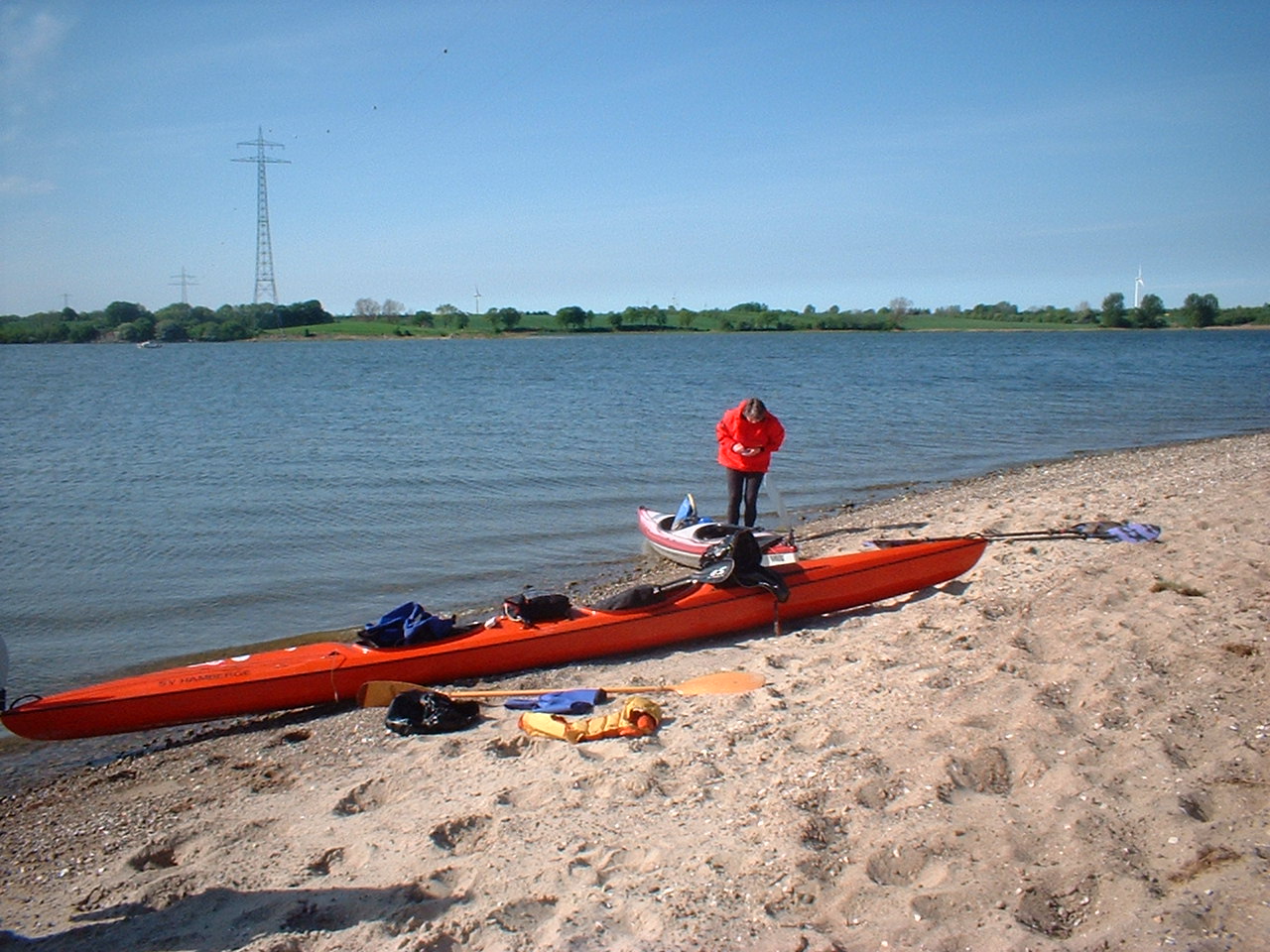 Bild: Rast am Strand der Schlei