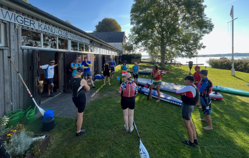 SUP Ausbildung - Besprechung an Land