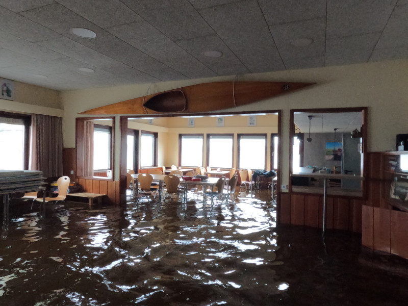 Die Inneneinrichtung stand komplett unter Wasser