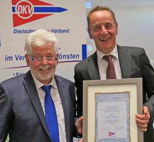 Jens Perlwitz als neuer DKV-Präsident und Thomas Konietzko als DKV-Ehrenpräsident